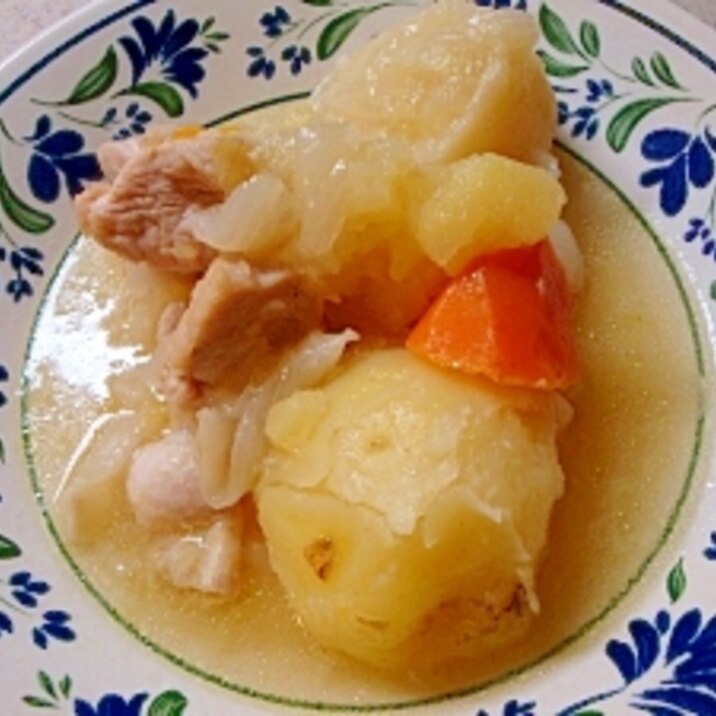 圧力鍋で 洋風にんにく肉じゃが